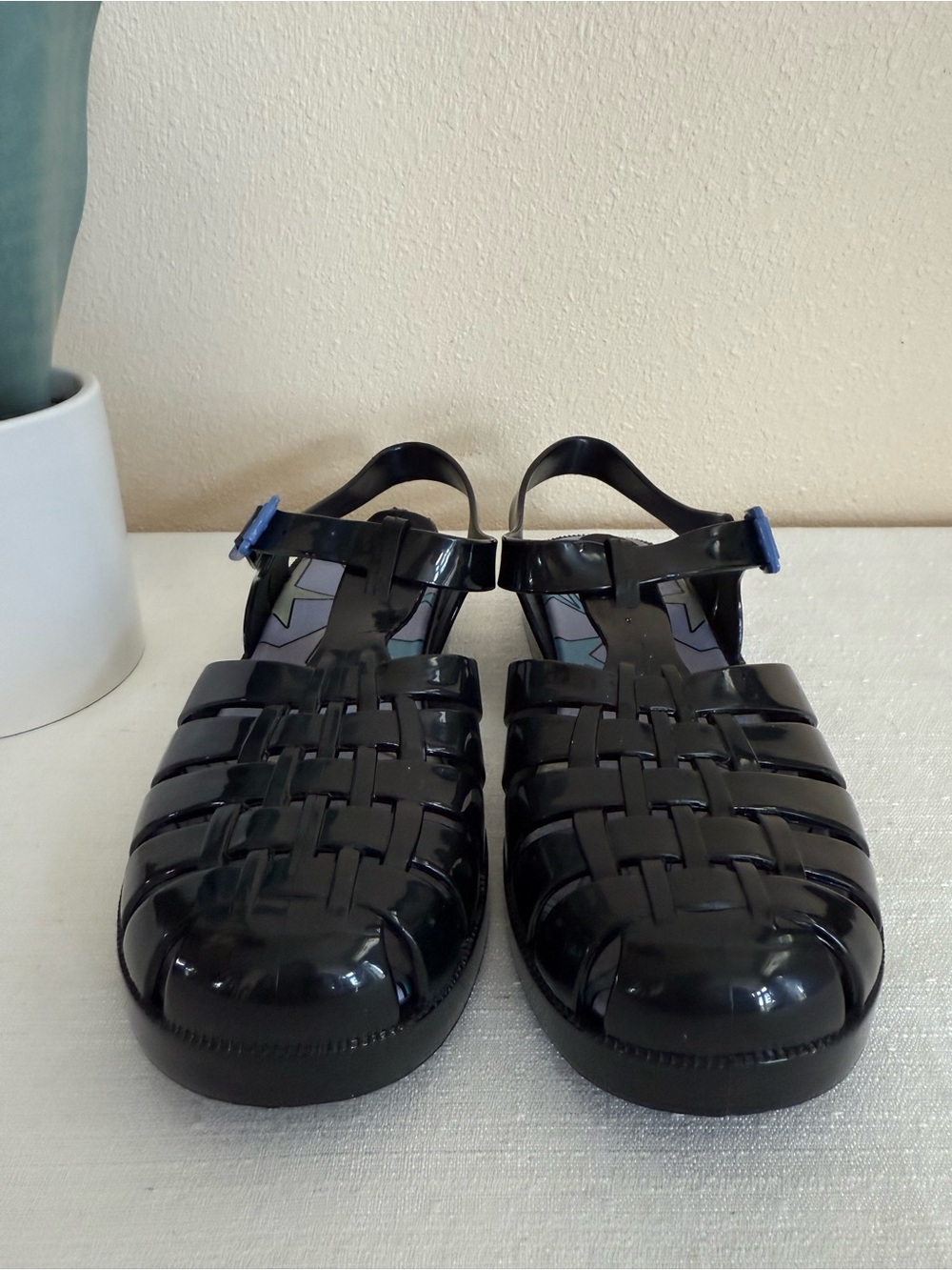 Melissa Black Jelly Fisherman Sandals US 9 - Picture 4 of 11